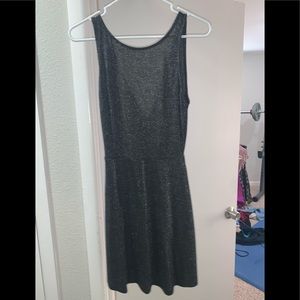 Black and silver sparkly dress